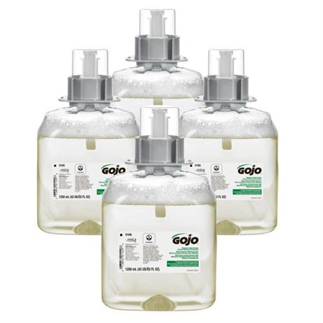 GOJO 516504CT Green Certified Foam Hand Cleaner 1250 ML Refill for GOJO FMX-12