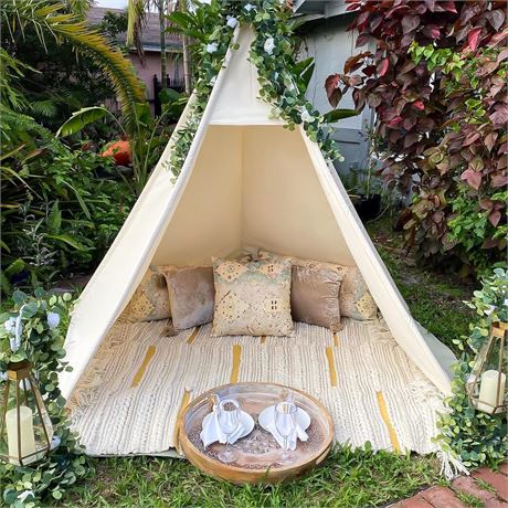 Teepee for Kids, Huge Teepee, Large Tall, Wedding Teepee, Adult Teepee,5 Sides