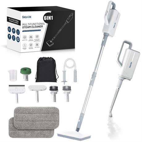 Seyola Steam Mop for Floor Cleaning, Steam Cleaner for Home with Handheld