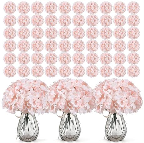 Auihiay 304 PCS Hydrangea Artificial Flowers, Faux Hydrangea Flowers, Silk