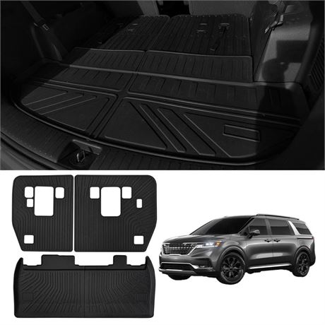 All Weather Trunk Mat for 2022 2023 2024 Kia Carnival for Kia Carnival Cargo