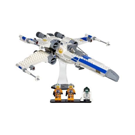 Angled Display Stand Compatible with LEGO Star Wars 75460 New Republic X-Wing