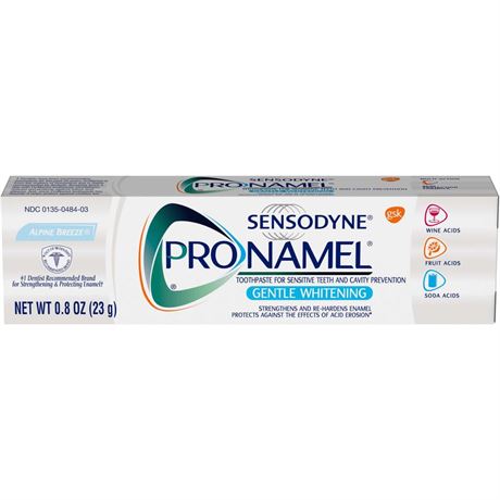 Crest 3D White 4.1oz & SENSODYNE pronamel 0.8 oz