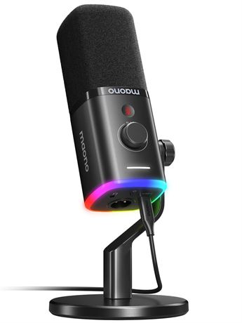 MAONO USB/XLR Podcasting Microphone for PC, Gaming Streaming Dynamic Mic with