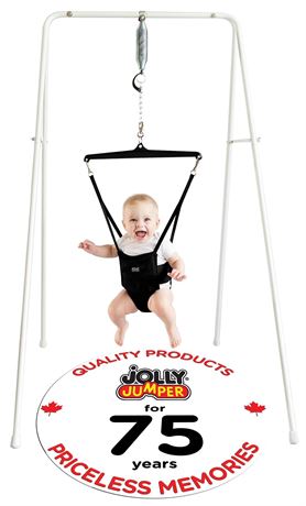 Jolly Jumper *Classic* (Black) with Stand - The Original Baby Exerciser and