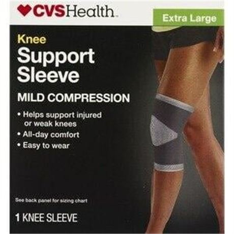 Unbranded CVS Health knee Support Sleeve Mild Compression - Extra Large