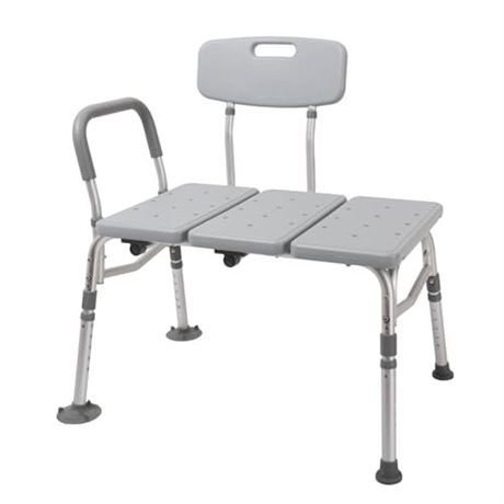 HOMLAND Tub Transfer Bench for Bathtub, Height Adjustable Shower Bench with