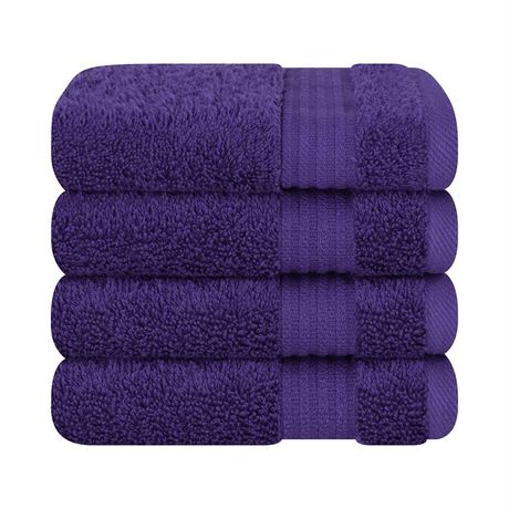 Cotton Paradise 100% Cotton Turkish Towel Set, Soft Absorbent Quick Dry, 4