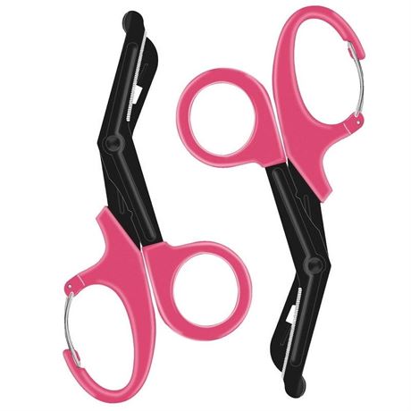 TICOZE 2 PACK Bandage Scissors - Trauma Shears for Nurses, 7.5" Fluoride Coated
