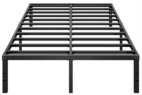 Metal Platform Bed Frame 14 Inch Tall Bed No Box Spring Needed,Queen Size Bed