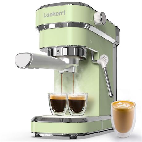 Laekerrt Espresso Machine 20 Bar Espresso Maker CMEP01 with Milk Frother Steam