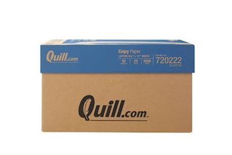 Quill Brand 8.5 X 11 Copy Paper, 20 Lbs, 92 Brightness, 500 Sheets/Ream, 10