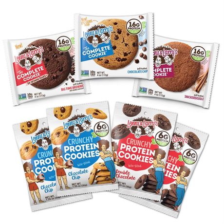 Lenny & Larry’s Protein Cookie Starter Pack – 7ct – Assorted Vegan Soft &