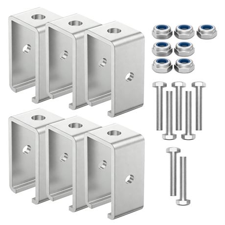6 Pack Channel Trolley Track Hanger Brackets for UNISTRUT Strut Channel,