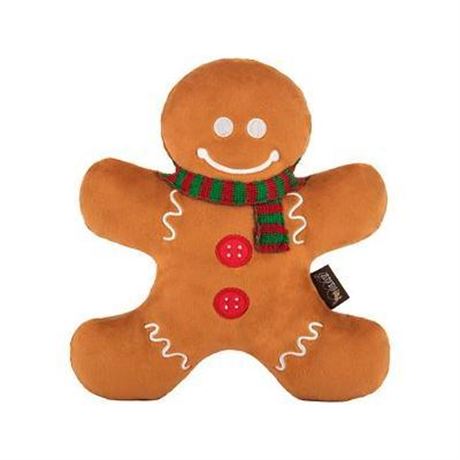 P.l.a.y. Holiday Classic Gingerbread Dog Toy - Brown