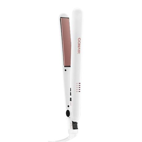 OFFSITE Conair Double Ceramic Flat Iron, 1-inch White