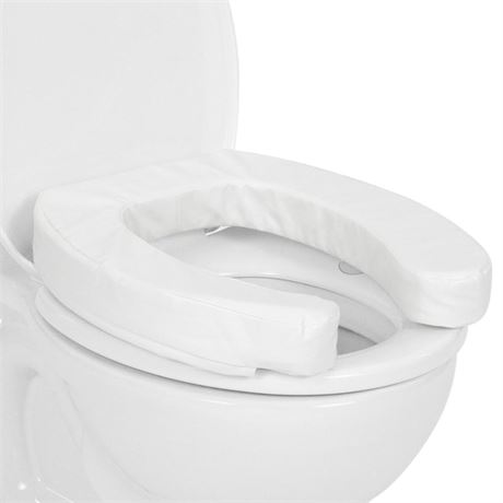 Vive Toilet Seat Cushion (Soft Cushioned Foam) - Easy Clean Soft Padded