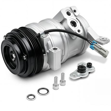 AC Compressor Compatible with 2000-2013 Chevy Silverado Suburban 1500 2500