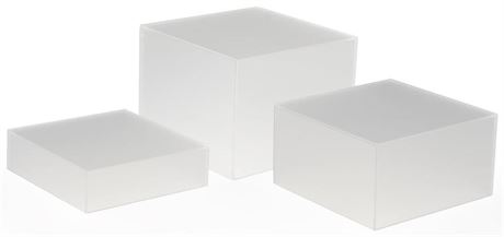 Displays2go Stacking Display Cubes Nesting with 1 Large, 1 Medium, 1 Small