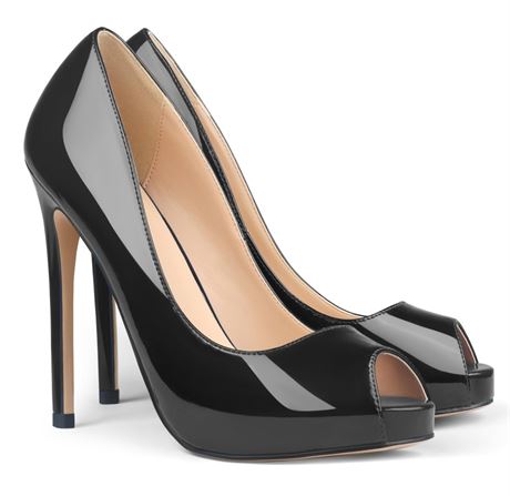 Eithy Women's Thin High Heels Pumps Platforms Shoes for Party Daily Wears 8
