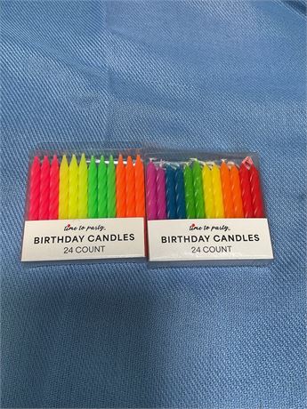 Birthday candles 24 count (2pack)