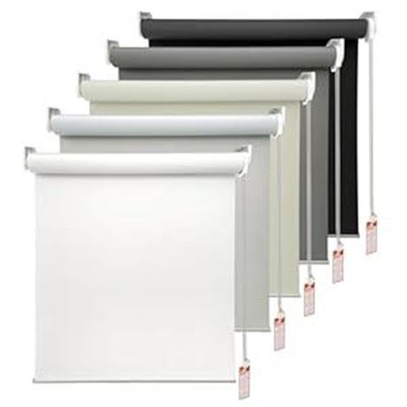 HOMEBOX 100% Blackout Roller Window Shades, Window Blinds with Thermal