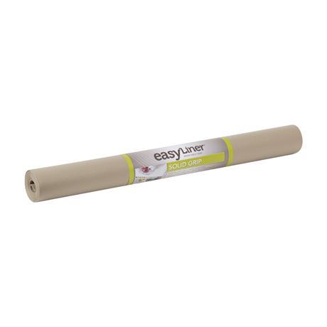 Duck Brand Solid Grip Easy Liner Shelf Liner, 20 in. x 4 ft., Taupe/2 liners