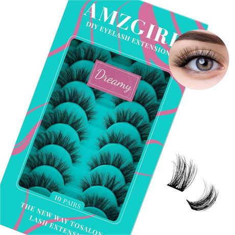 OFFSITE AMZGlRL LASH Diy Lash Clusters 10 Pairs Eyelash Clusters Wispy Lash