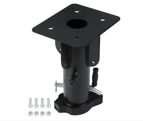 Heavy Duty 5th Wheel to Gooseneck Adapter Hitch | 15"-21" Height Adjustable,