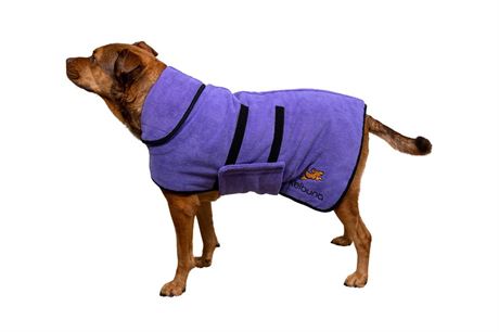 Dog Bathrobe (L) Great Dog Robe, Dog Hoodie or Dog Towel for Drying Dogs.