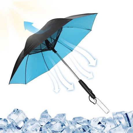 Sun Umbrella with Built In Fan and Mister Spray for Heat Protection,umbrella