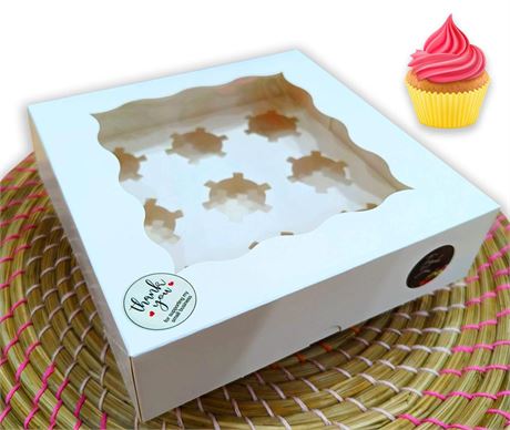 Mini Cupcakes Boxes; Mini-Cupcake Boxes Holds 9 Mini Cupcakes; Mini Cupcake