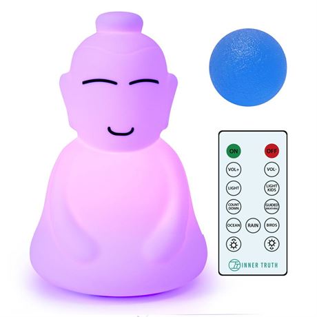 INNER TRUTH Meditation with Buddha Kit - 3 in 1 Guided Breathing Calm Down