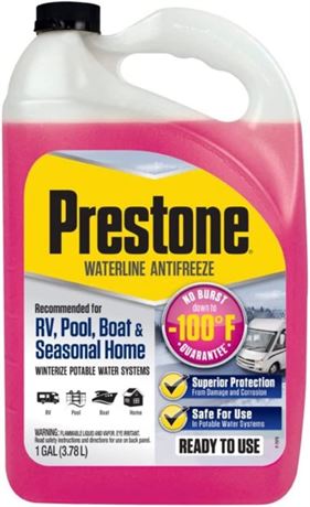 RV/Waterline Antifreeze RVs, Pools, Boats and Seasonal Homes - 1 gal (-100° F),