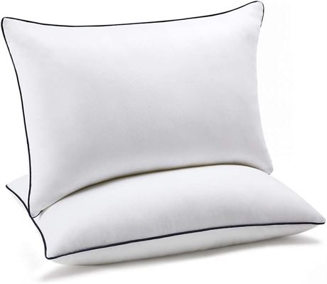 Bed Pillows for Sleeping 2 Pack of Queen, Down Alternative Cooling Pillows with