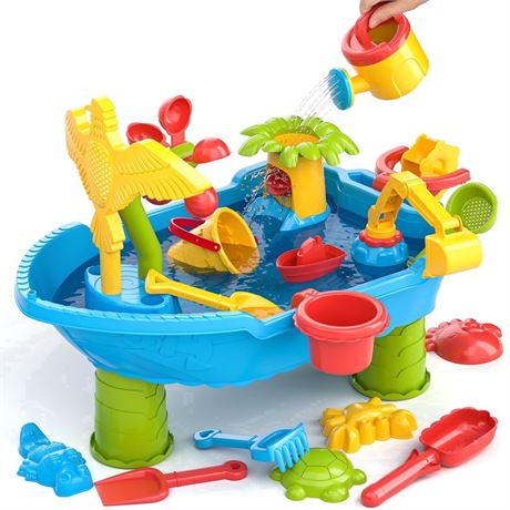 Lucky Doug Water Table for Toddlers Ages 18m+, Kids Outdoor Play Toys - Water