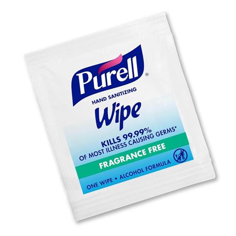 PURELL Hand Sanitizing Wipes Alcohol Formula, Fragrance Free, 1000 Individually