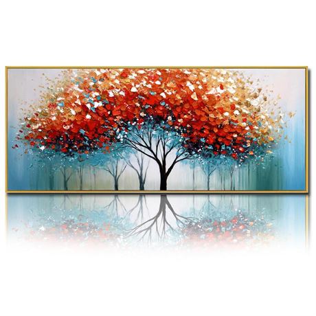 Colorful Large Wall Art for living room, Framed Modern Abstract Wall Decor,