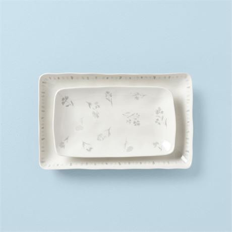 Macy's Lenox Oyster Bay Nesting Serving Platters,