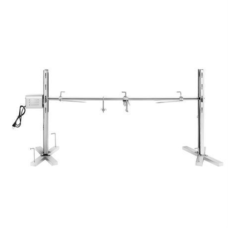 Rotisserie Grill Kit Stainless Steel Tripod Rotisserie Stand,52inch Pig Lamb