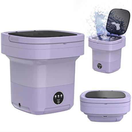 Portable Washing Machine, 11L Large Capacity Mini Washer for Underwear & Socks,