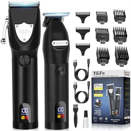 YiLFo Hair Clippers for Men Professional- Beard Hair Trimmer, Cordless Barber