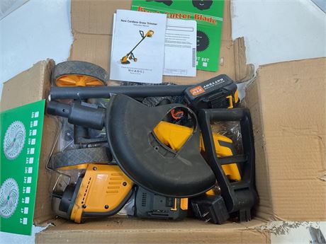 12" Electric Weed Wacker Battery Powered 6000mAh, 800W Brushless Weed Eater