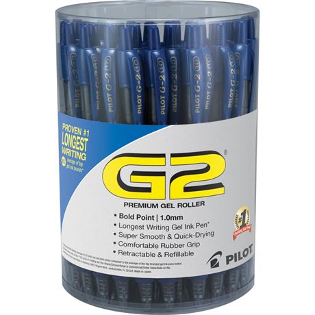 36/Pack PILOT 2715733 G2 Retractable Gel Pens Bold Point black 1.0mm Ink