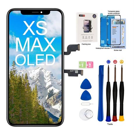 EFAITHFIX for iPhone Xs MAX OLED Screen Replacement [NOT LCD] 6.5 inch Display