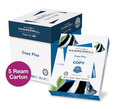 Hammermill Copy Plus Print Paper, 92 Bright, 20 Lb Bond Weight, 8.5 X 11,