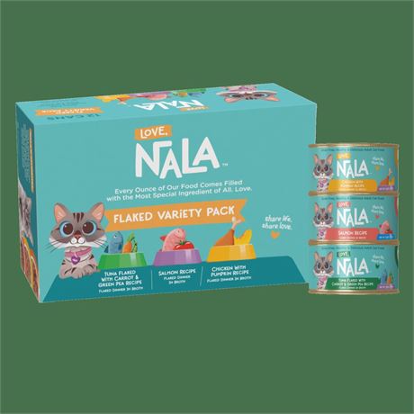Love, Nala Flaked Variety Pack Adult Cat Food