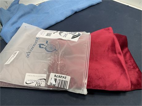 Maroon Red Velvet Fleece Throw Pillow Covers 20x20 Set of 2, Soft Decorative