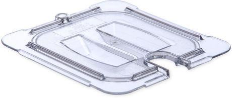 4 pack Carlisle 10311U07 StorPlus 1/6-Size Notched Food Pan Lid