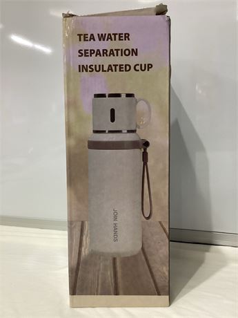 Tea water separation  insulated cup - GREEN
